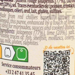 Terre Exotique Red Chilli Puree with Lime, 100g Online