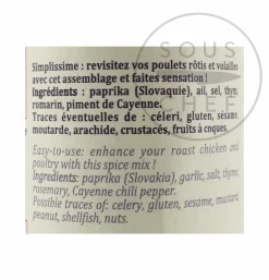 Terre Exotique Roast Chicken Spice Blend, 70g Sale