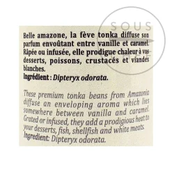 Terre Exotique Tonka Bean, 50g Sale