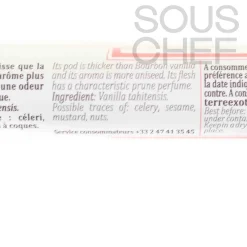 Terre Exotique Vanilla from Tahiti, 1 pod New