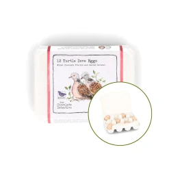 Chocolate Detective The x Knepp 12 Turtle Dove Chocolate Eggs, 150g Clearance