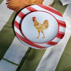 The Platera Lola Chicken Porcelain Side Plate, 21cm Clearance