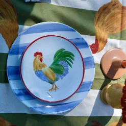 The Platera Pepe Rooster Porcelain Side Plate, 21cm
