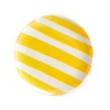 The Platera Yellow Stripe Porcelain Dinner Plate, 27.5cm New