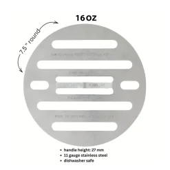 The Chef's Press The Round Chef's Press, 16oz Best