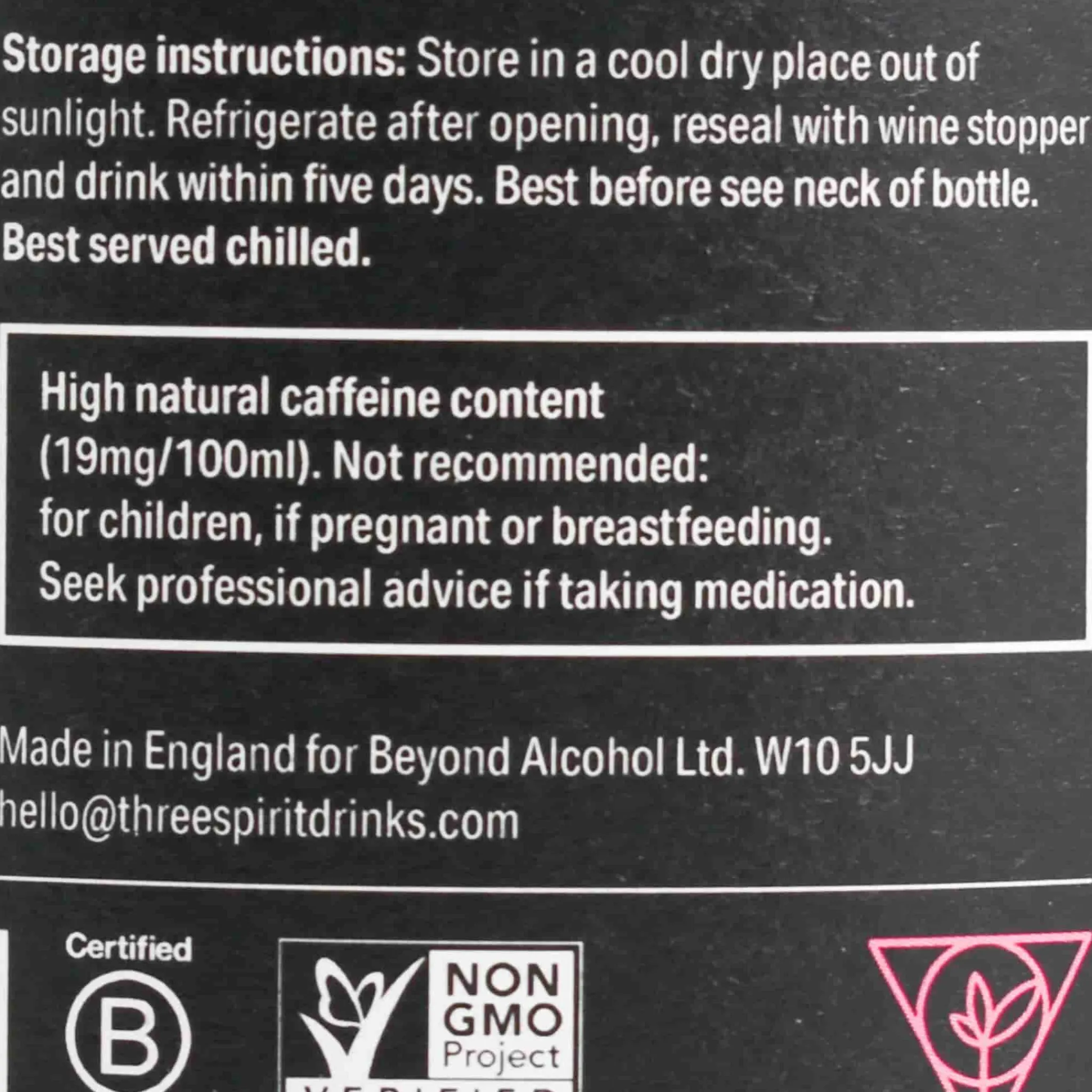 Three Spirit Drinks Blurred Vines Spark 0% Sparkling Rose Wine, 750ml Discount