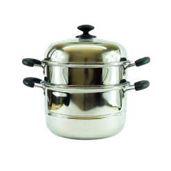 Chinese Cookware 2-Tier Stainless Steel Steamer Clearance