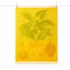 Tissage Moutet Citrus French Jacquard Tea Towel Sale