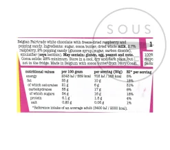 Tony's Chocolonely White Chocolate with Raspberry & Popping Candy, 180g