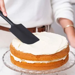 Triangle Black Silicone Spatula