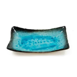 Kiji Stoneware & Ceramics Turquoise Crackle Glaze Platter Online