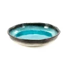 Kiji Stoneware & Ceramics Turquoise Large Round Dish, 21.5cm dia x 4cm high Best