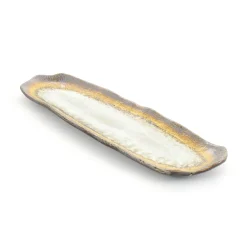 Kiji Stoneware & Ceramics White Glaze Sushi Platter
