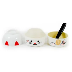 Hakoya White Manekineko Bento Box, 640ml Hot