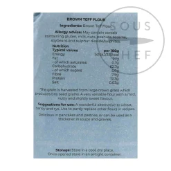 Suma Wholegrain Brown Teff Flour, 500g Outlet