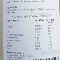 William Fox Premium Bacon Syrup, 750ml Sale