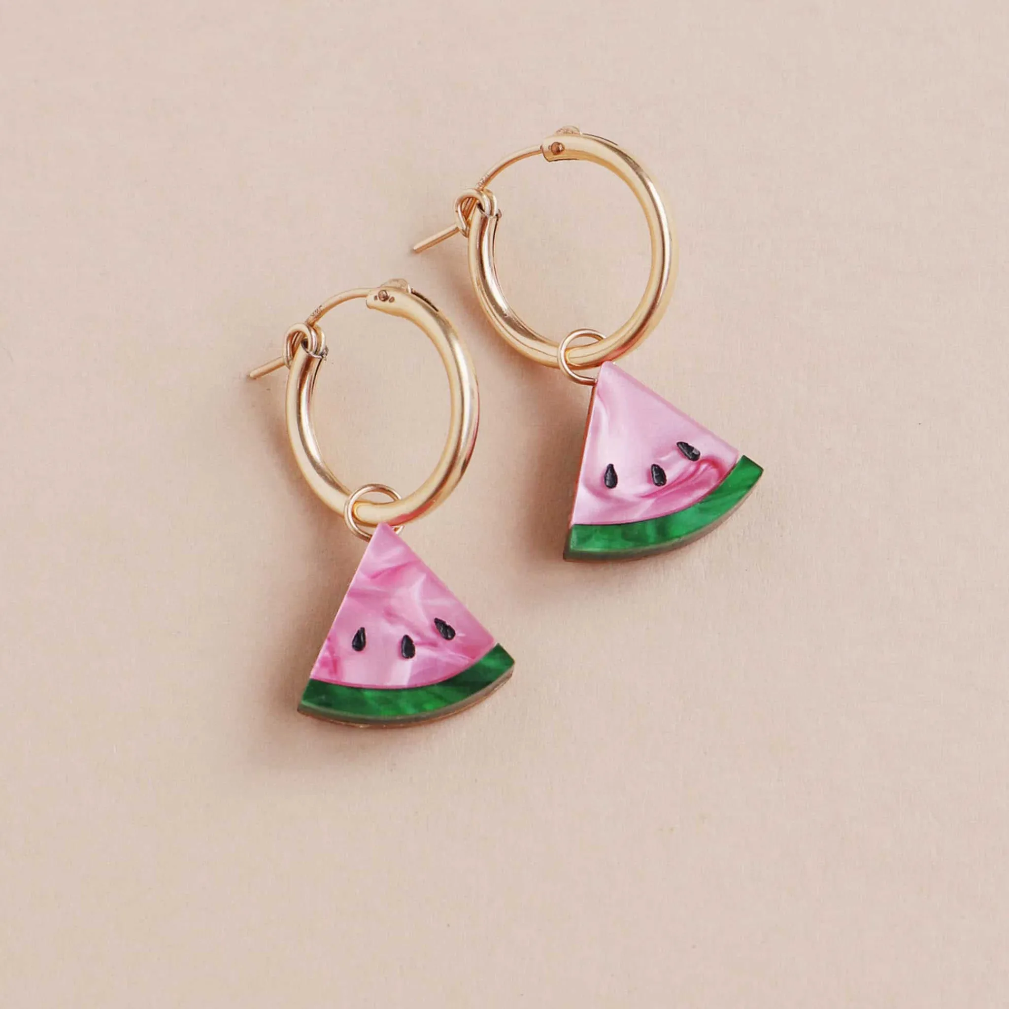 Wolf & Moon Watermelon Hoop Earrings Hot