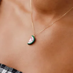 Wolf & Moon Watermelon Necklace Best