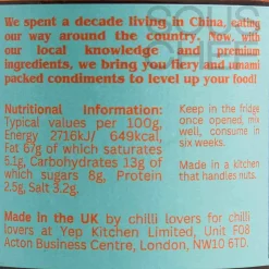 Yep Kitchen Sichuan Chilli Crisp Oil, 160g Sale