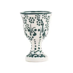 El Boyali Seramikler Yesil Ve Beyaz Boyali Egg Cup Best