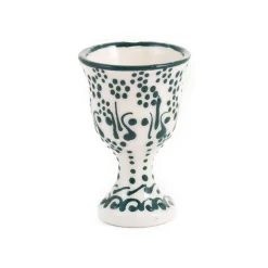 El Boyali Seramikler Yesil Ve Beyaz Boyali Egg Cup Best
