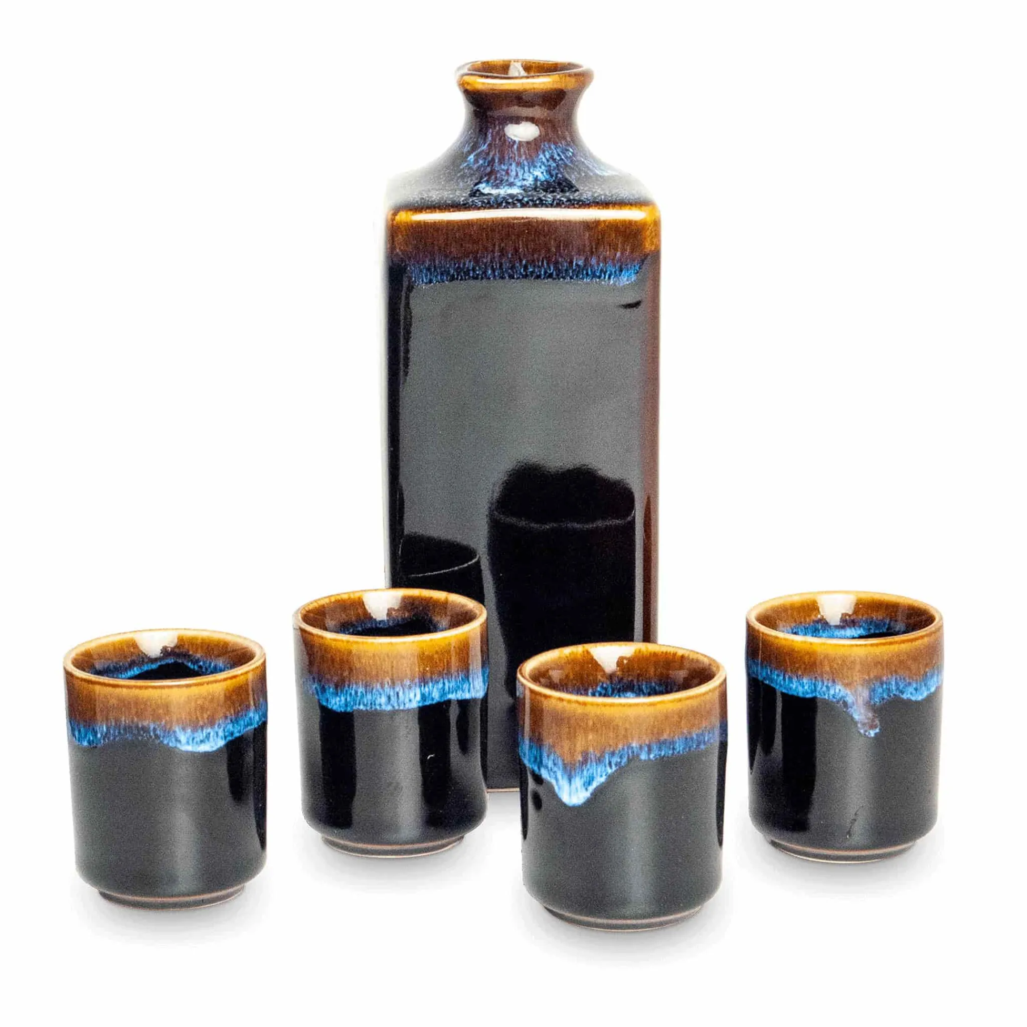 Kiji Stoneware & Ceramics Yoru Japanese Sake Gift Set