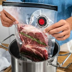 Zwilling Fresh & Save Set of 10 Reusable Vacuum Bags, Medium Hot